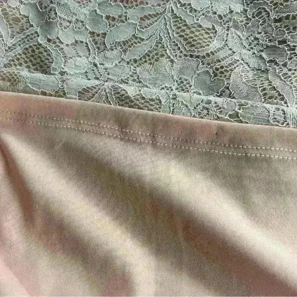 New Eliza J | Cold Shoulder Dress Lace Ivory peach lining Size 10 Wedding Formal - Picture 12 of 16